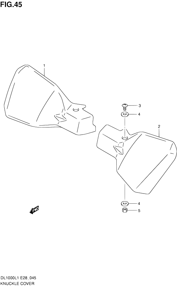 PROTEGES MAINS POUR SUZUKI V STROMDL1000 L1 2011