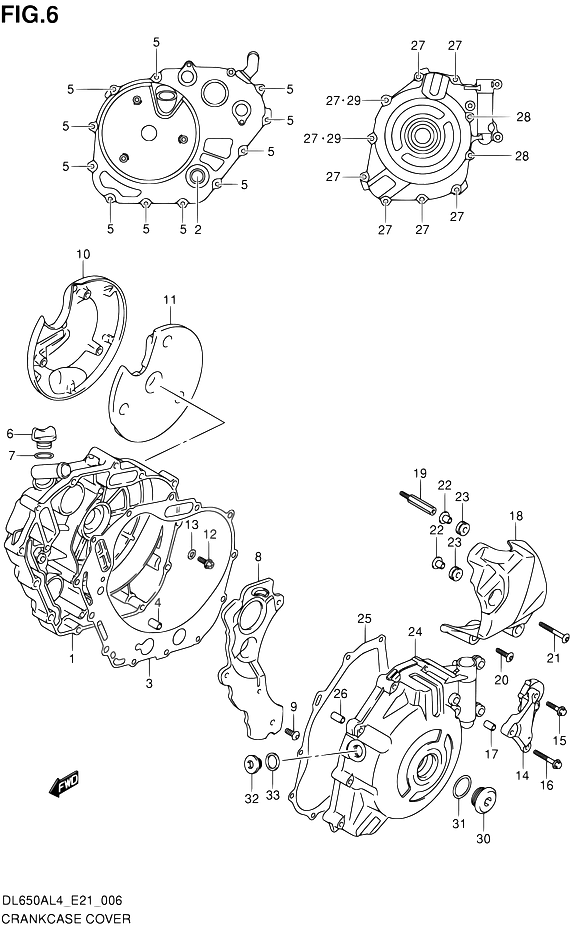 CARTER POUR SUZUKI V STROMDL650AUE L4 2014
