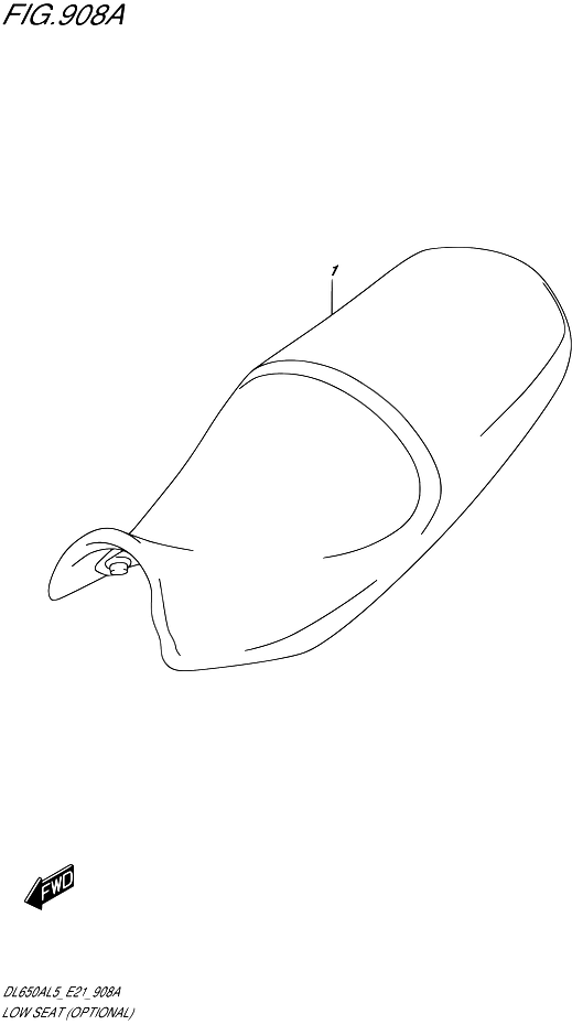 SELLE BASSE POUR SUZUKI V STROMDL650AUE L5 2015