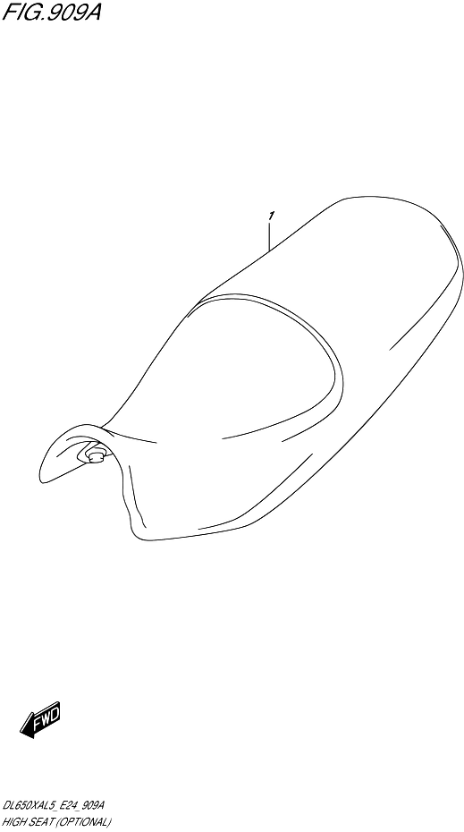 SELLE HAUTE POUR SUZUKI V STROMDL650XAUE L5 2015