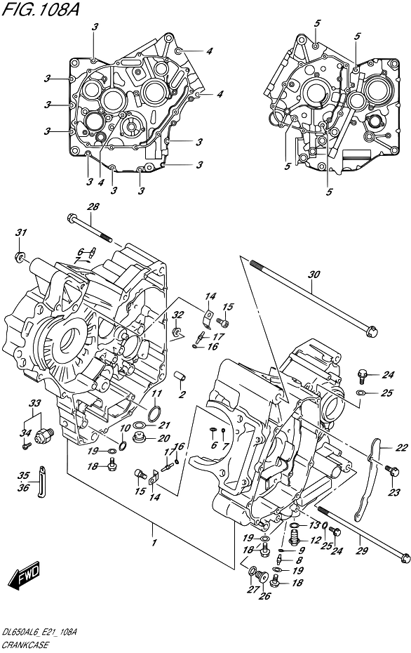 CARTER POUR V STROM 650 XT ABS 35KWDL650XAUE L6 2016