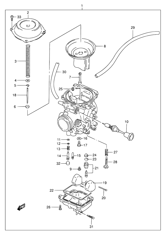 CARBURATEUR POUR SUZUKI DRDR200SE K3  2003