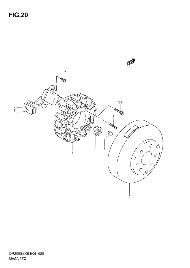 ALLUMAGE ROTOR STATOR POUR SUZUKI DRDR200SE L0 2010