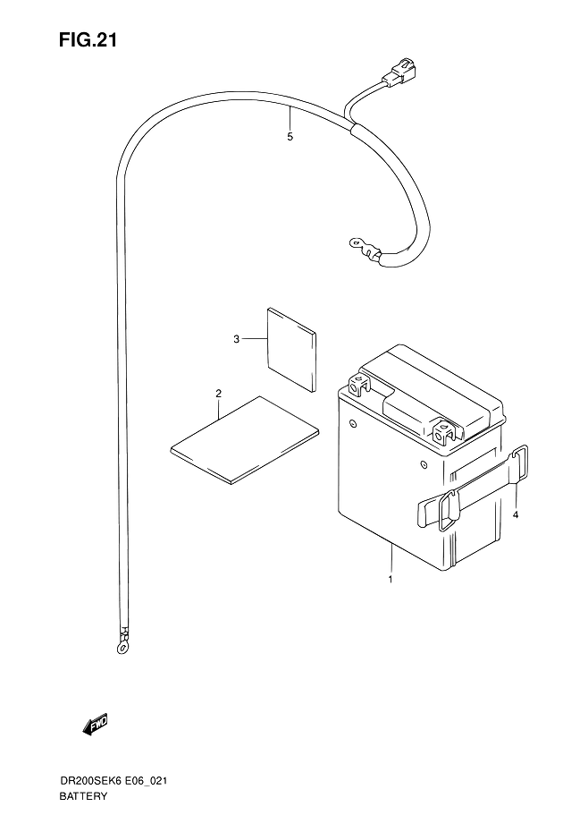 BATTERIE POUR SUZUKI DRDR200SE L0 2010