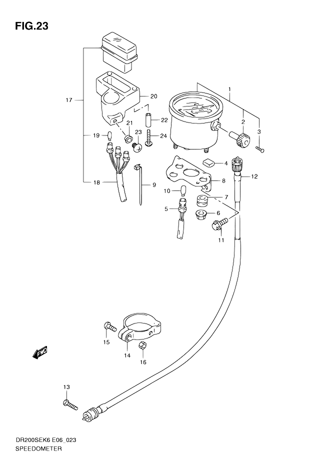 COMPTEUR POUR SUZUKI DRDR200SE L0 2010