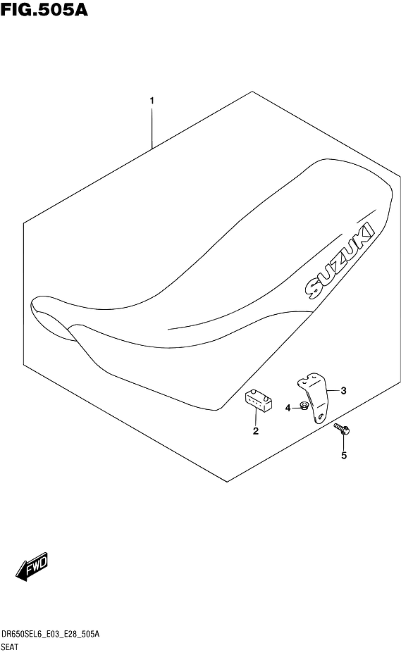 SELLE POUR DR 650 SEDR650SE L6 2016