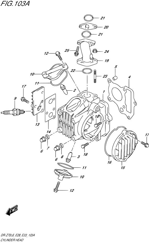 CULASSE POUR DR Z 70DR Z70 L6 2016