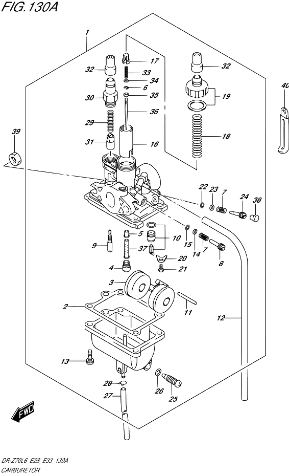 CARBURATEUR POUR DR Z 70DR Z70 L6  2016