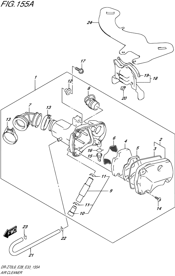 FILTRE A AIR POUR DR Z 70DR Z70 L6 2016