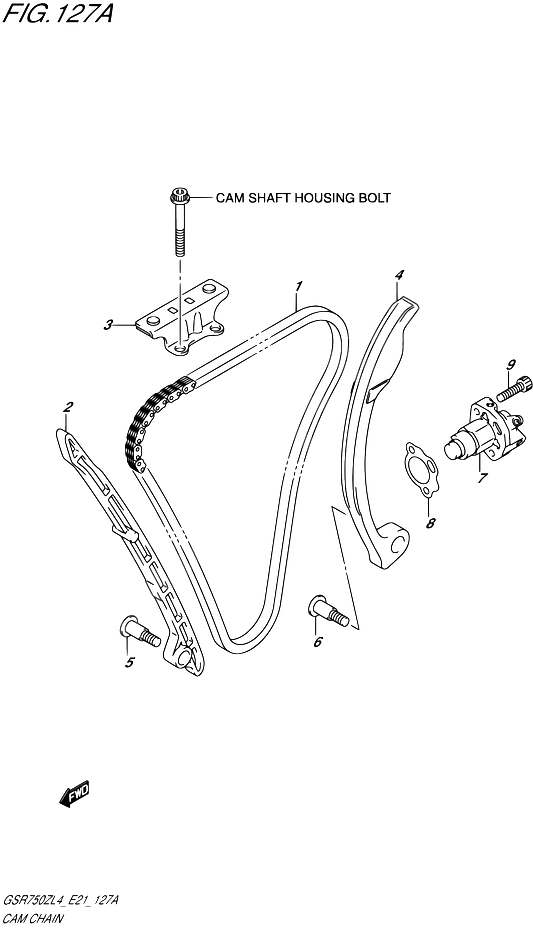 DISTRIBUTION POUR GSR 750 GSR750ZA L4 2014