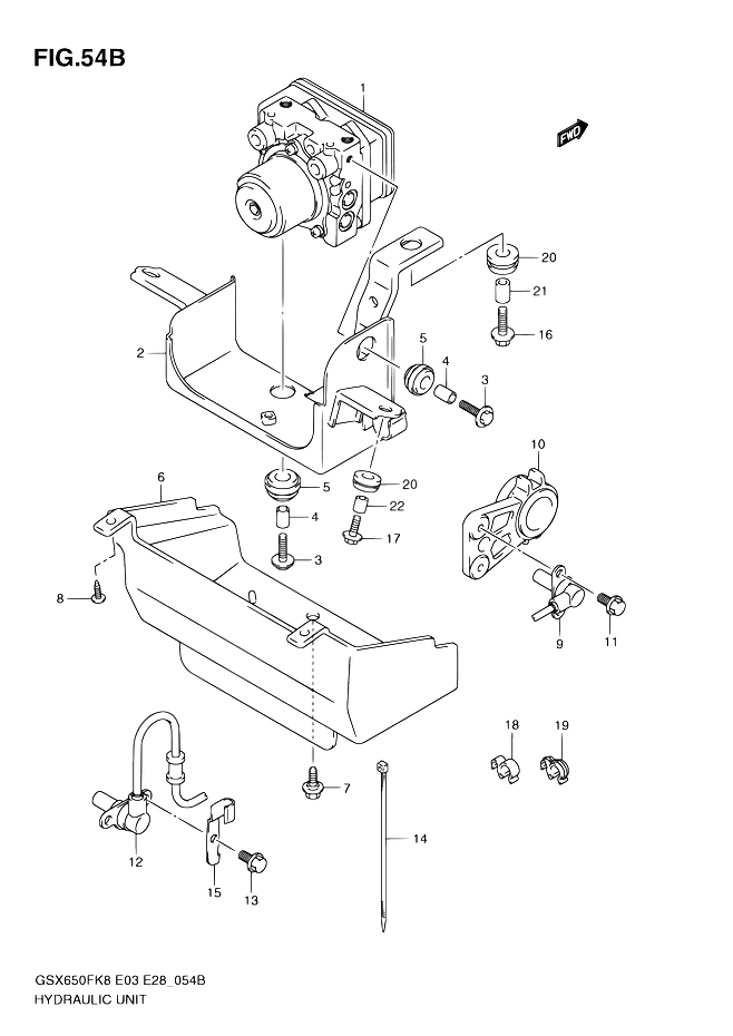 SYSTEME ABS POUR SUZUKI GSX FGSX650FA L0 2010