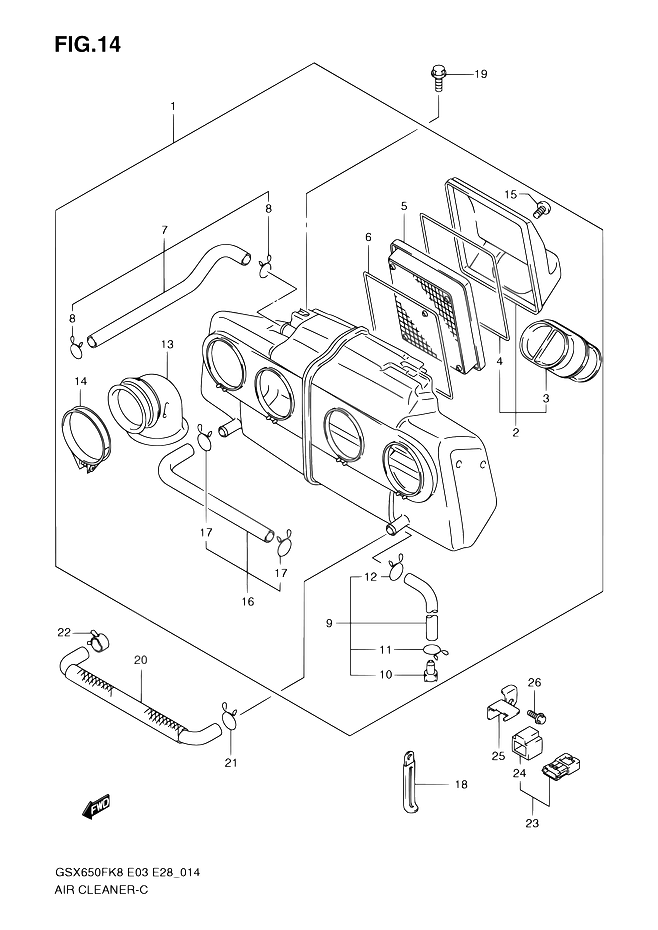 FILTRE A AIR POUR SUZUKI GSX FGSX650F L0 2010