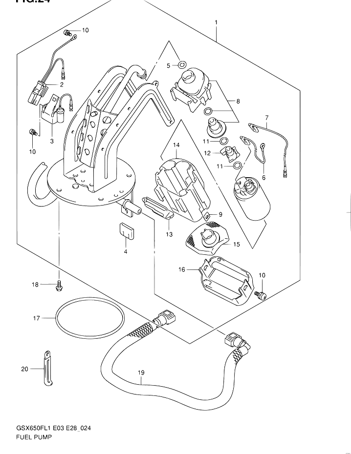 POMPE A ESSENCE POUR SUZUKI GSX FGSX650F L1 2011
