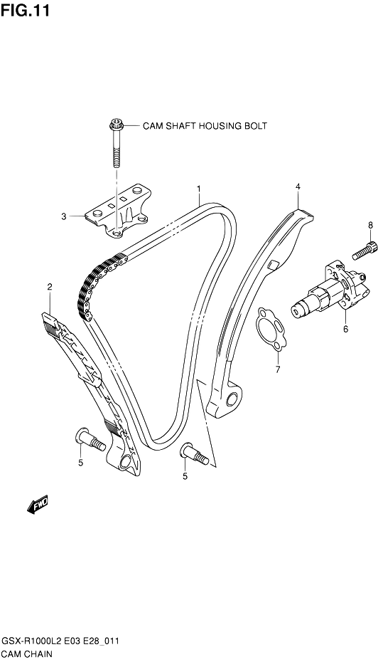 DISTRIBUTION POUR SUZUKI GSX RGSX R1000 L2 2012