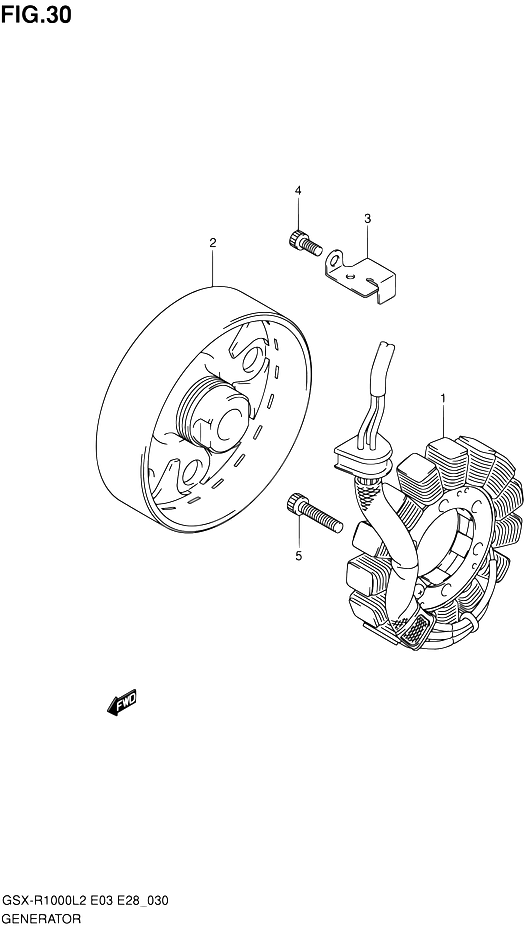 ALTERNATEUR POUR SUZUKI GSX RGSX R1000 L2 2012