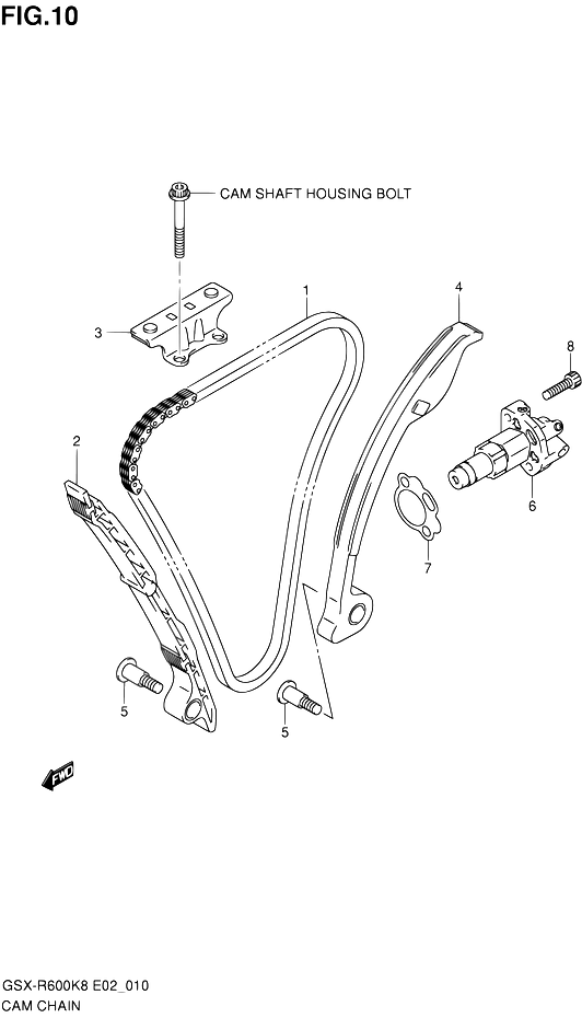 DISTRIBUTION POUR GSX R 600GSX R600 L0 2010