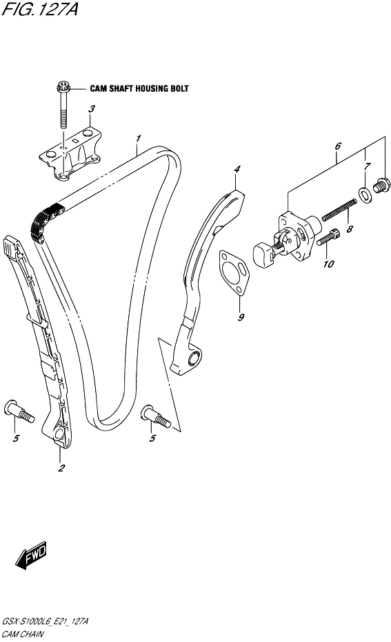 DISTRIBUTION POUR GSX S 1000 ABSGSX S1000AUF L6 2016