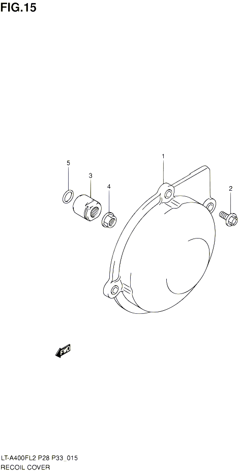 CARTER ALLUMAGE POUR SUZUKI KINGQUAD 400 2012 POUR SUZUKI KINGQUADLT A400F L2  LT A400FZ L2 