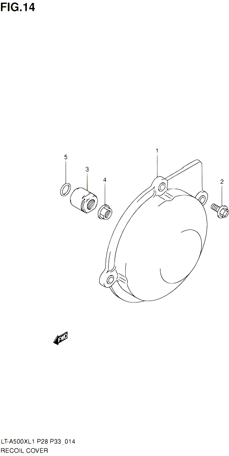 CARTER ALLUMAGE POUR SUZUKI KINGQUAD 500 2011 POUR SUZUKI KINGQUADLT A500X L1  LT A500XZ L1 