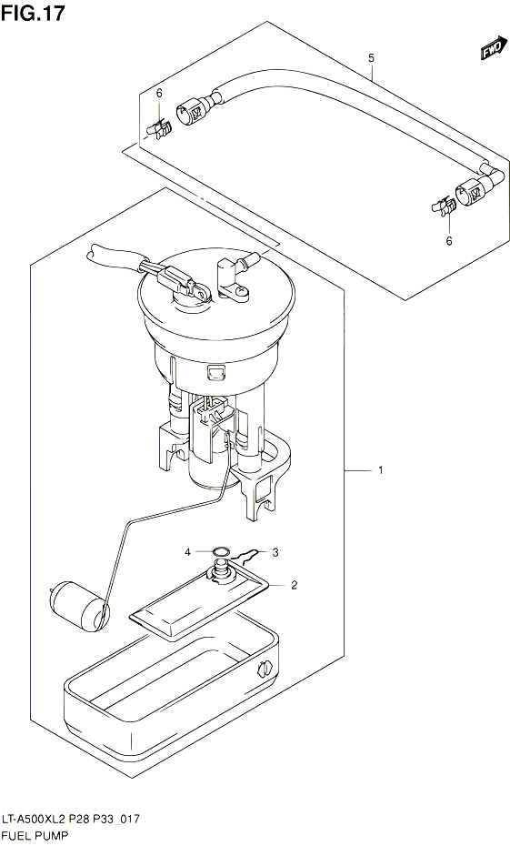 POMPE A ESSENCE POUR SUZUKI KINGQUAD 500 2012 POUR SUZUKI KINGQUADLT A500X L2  LT A500XZ L2 