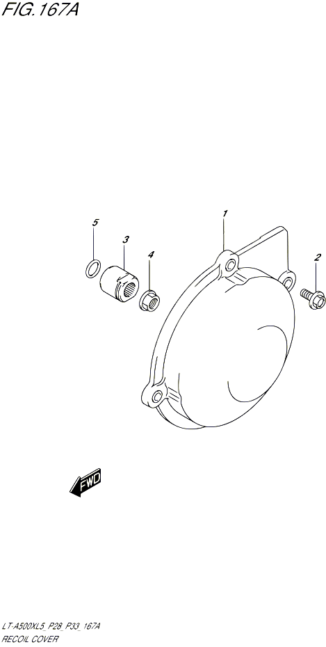 CARTER ALLUMAGE POUR SUZUKI KINGQUAD 500 1992 POUR SUZUKI KINGQUADLT A500X L5  LT A500XZ L5 