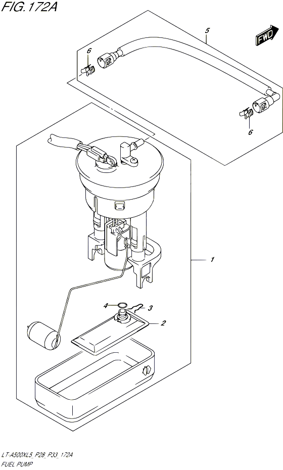 POMPE A ESSENCE POUR SUZUKI KINGQUAD 500 1992 POUR SUZUKI KINGQUADLT A500X L5  LT A500XZ L5 