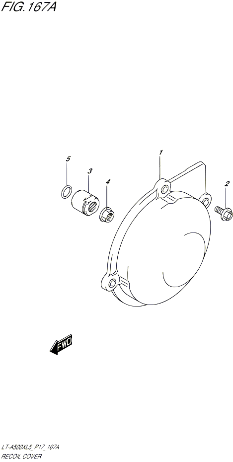 CARTER ALLUMAGE POUR SUZUKI KINGQUAD 500 2015 POUR SUZUKI KINGQUADLT A500X L5  LT A500XZ L5 