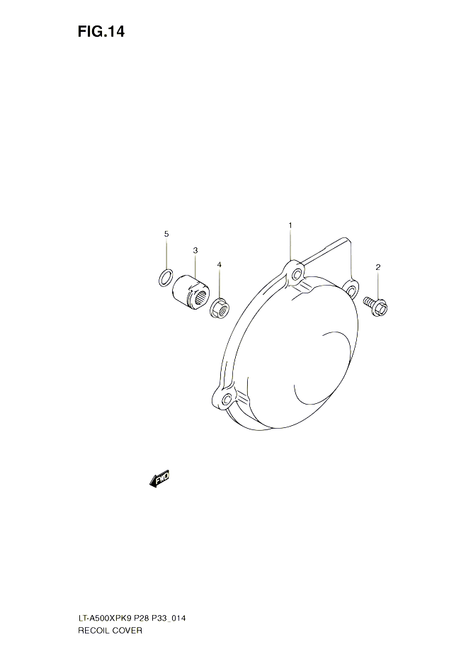 CARTER ALLUMAGE POUR SUZUKI KINGQUAD 500 2010 POUR SUZUKI KINGQUADLT A500XP L0 LT A500XPZ L0 