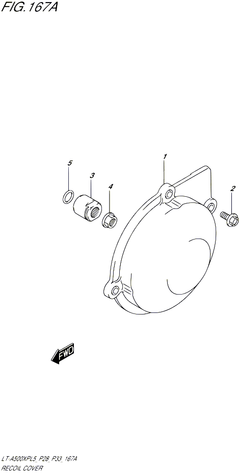 CARTER ALLUMAGE POUR SUZUKI KINGQUAD 500 1992 POUR SUZUKI KINGQUADLT A500XP L5  LT A500XPZ L5 