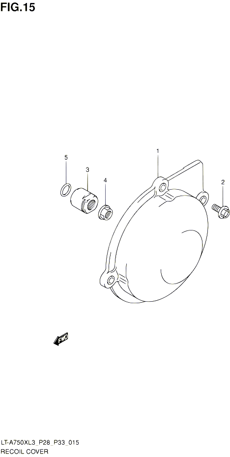 CARTER ALLUMAGE POUR SUZUKI KINGQUAD 750 2013 POUR SUZUKI KINGQUADLT A750X L3  LT A750XZ L3 