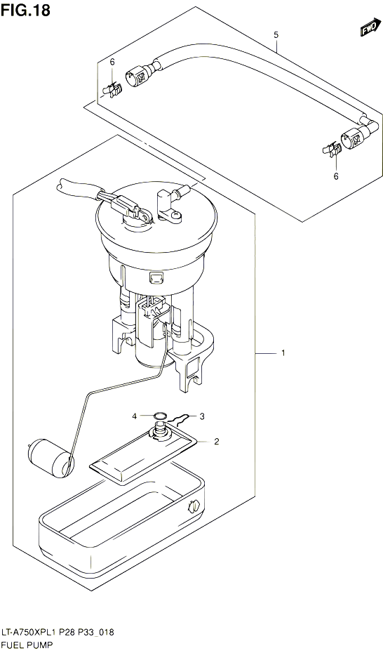 POMPE A ESSENCE POUR SUZUKI KINGQUAD 750 2011 POUR SUZUKI KINGQUADLT A750XP L1  LT A750XPZ L1 