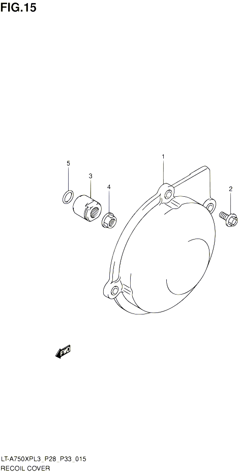 CARTER ALLUMAGE POUR SUZUKI KINGQUAD 750 2013 POUR SUZUKI KINGQUADLT A750XP L3  LT A750XPZ L3 