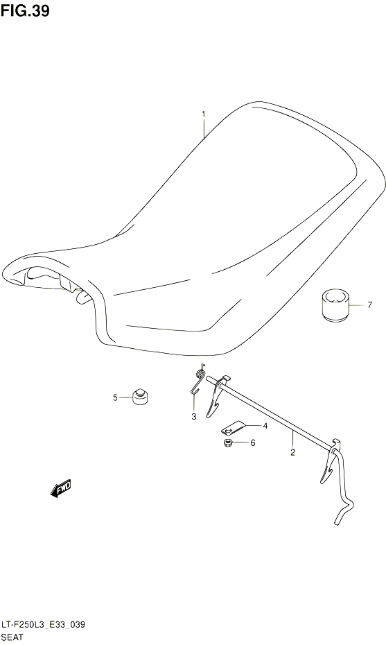 SELLE POUR SUZUKI OZARK 250 2013 POUR SUZUKI OZARKLT F250 L3 