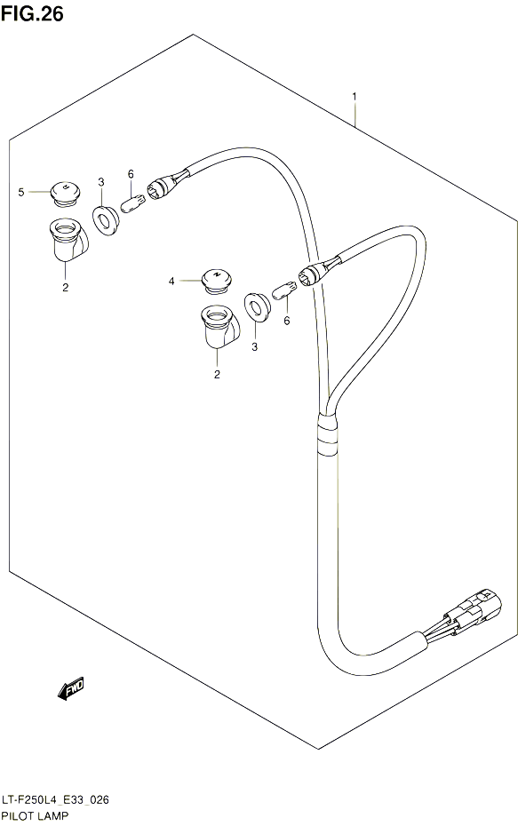 ENSEMBLE TEMOINS POUR SUZUKI OZARK 250 1992 POUR SUZUKI OZARKLT F250 L4 