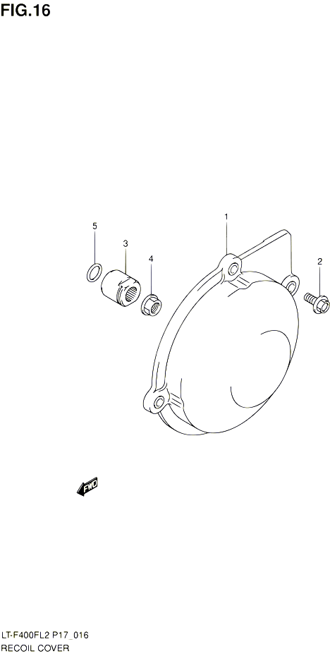 CARTER ALLUMAGE POUR SUZUKI KINGQUAD 400 2012 POUR SUZUKI KINGQUADLT F400F L2  LT F400FZ L2 