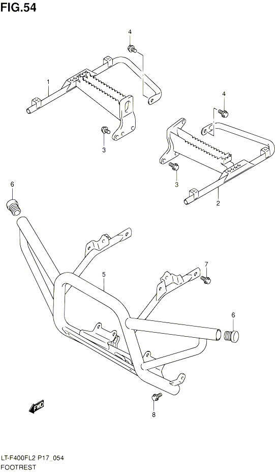 REPOSE PIED LT F400FL2 P24 POUR SUZUKI KINGQUAD 400 2012 POUR SUZUKI KINGQUADLT F400F L2 LT F400FZ L2 