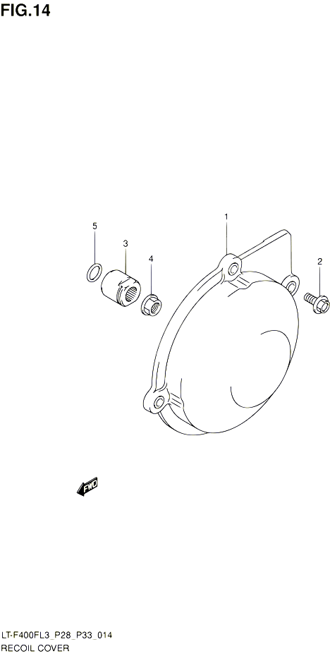 CARTER ALLUMAGE POUR SUZUKI KINGQUAD 400 2013 POUR SUZUKI KINGQUADLT F400F L3  LT F400FZ L3 