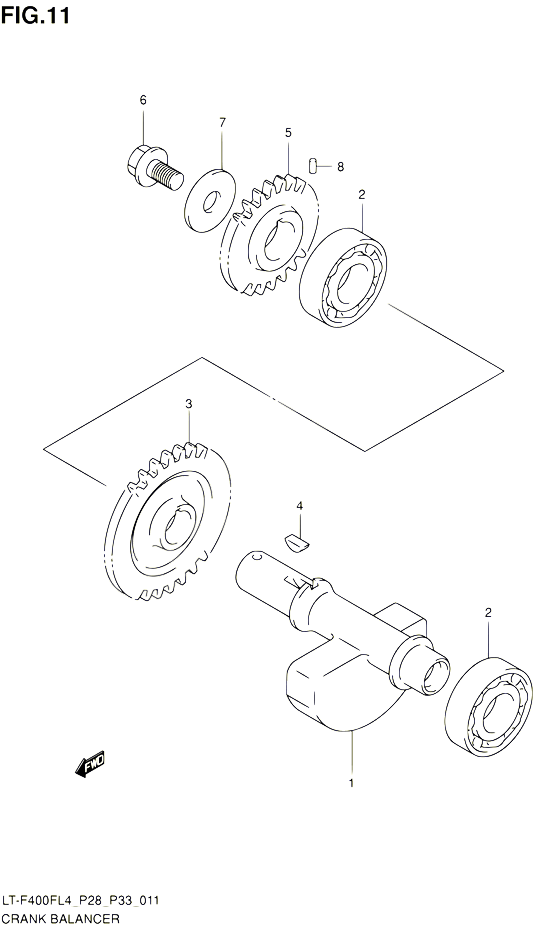 BALANCIER POUR SUZUKI KINGQUAD 400 2014 POUR KINGQUAD 400 2WD AUTOMATIQUE LT F400F L4 LT F400FZ L4 