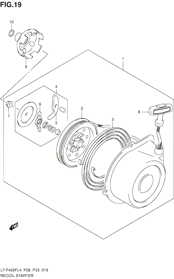 LANCEUR POUR SUZUKI KINGQUAD 400 2014 POUR KINGQUAD 400 2WD AUTOMATIQUE LT F400F L4 LT F400FZ L4 