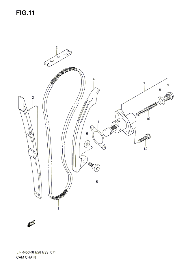 DISTRIBUTION POUR SUZUKI QUADRACER 450 2010 POUR SUZUKI QUADRACERLT R450 L0  LT R450Z L0 