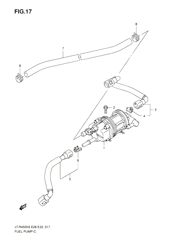 POMPE A ESSENCE POUR SUZUKI QUADRACER 450 2010 POUR SUZUKI QUADRACERLT R450 L0  LT R450Z L0 