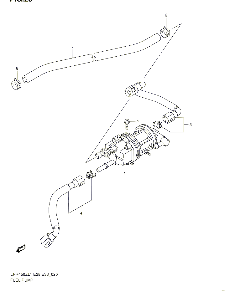 POMPE A ESSENCE LT R450ZL1 E28 POUR SUZUKI QUADRACER 450 2011 POUR SUZUKI QUADRACERLT R450 L1  LT R450Z L1 