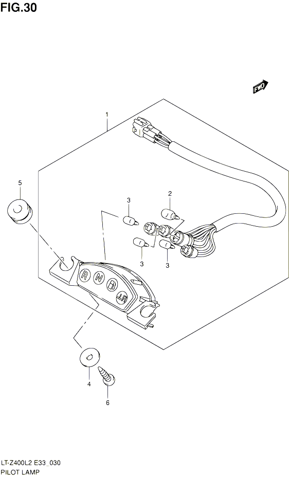 ENSEMBLE TEMOINS POUR SUZUKI QUADSPORT 400 2012 POUR SUZUKI QUADSPORTLT Z400 L2 LT Z400Z L2 