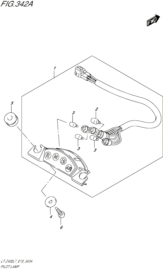 ENSEMBLE TEMOINS POUR SUZUKI QUADSPORT 400 2017 POUR QUADSPORT Z400 LT Z400 L7 