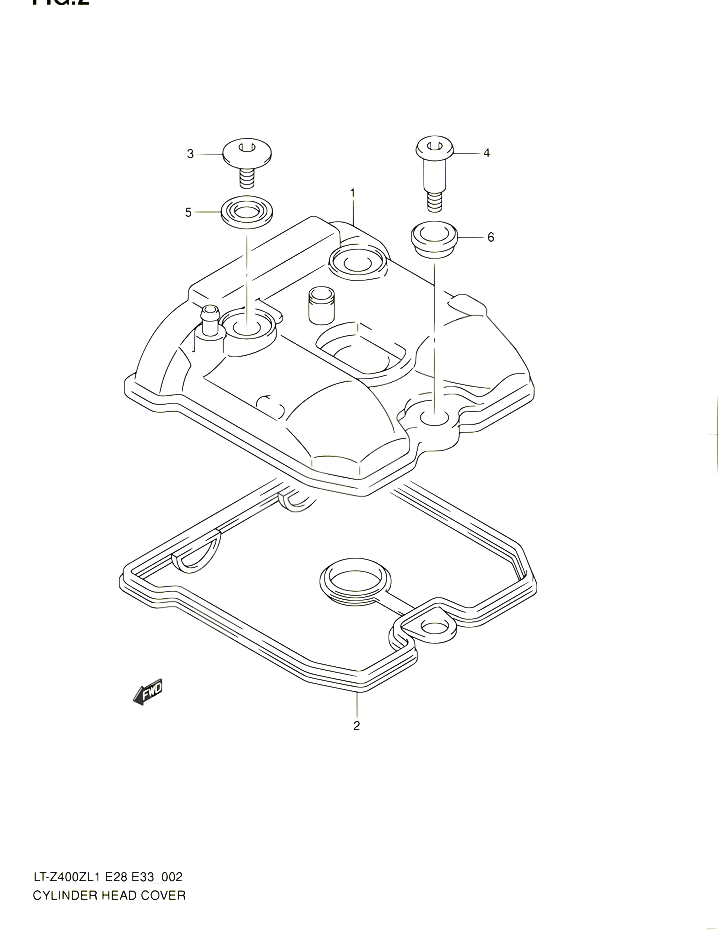 COUVRE CULASSE POUR SUZUKI QUADSPORT 400 2011 POUR SUZUKI QUADSPORTLT Z400Z L1 