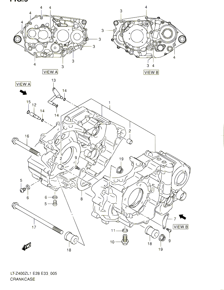 CARTER POUR SUZUKI QUADSPORT 400 2011 POUR SUZUKI QUADSPORTLT Z400Z L1 