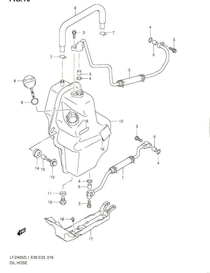 DURITE DHUILE POUR SUZUKI QUADSPORT 400 2011 POUR SUZUKI QUADSPORTLT Z400Z L1 