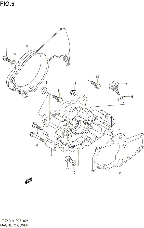 CARTER ALLUMAGE POUR SUZUKI QUADSPORT 50 1992 POUR SUZUKI QUADSPORTLT Z50 L4 