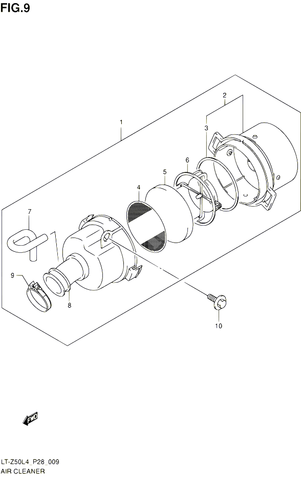 FILTRE A AIR POUR SUZUKI QUADSPORT 50 1992 POUR SUZUKI QUADSPORTLT Z50 L4 