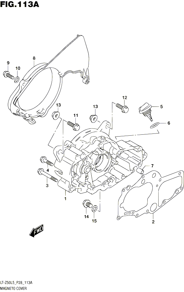 CARTER ALLUMAGE POUR SUZUKI QUADSPORT 50 1992 POUR SUZUKI QUADSPORTLT Z50 L5 